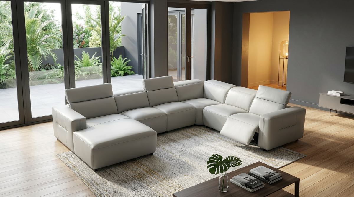 MI-2525 Noel Grey Power Reclining Sectional