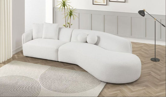 MIA Beige Fabric Sectional