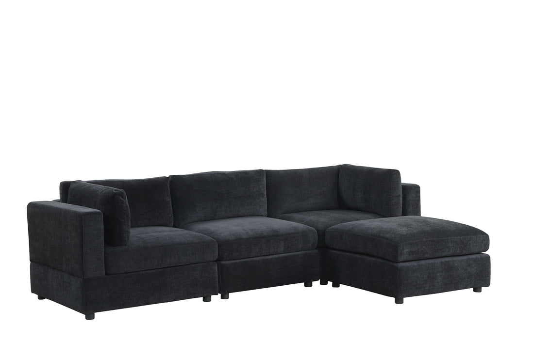 Milan Black Modular Sectional