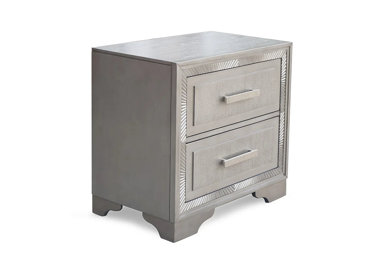 5pcs B5950 Miramar Grey Finish Bedroom Set