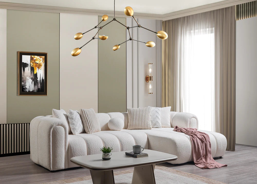 Lis Ivory Boucle RAF Sectional