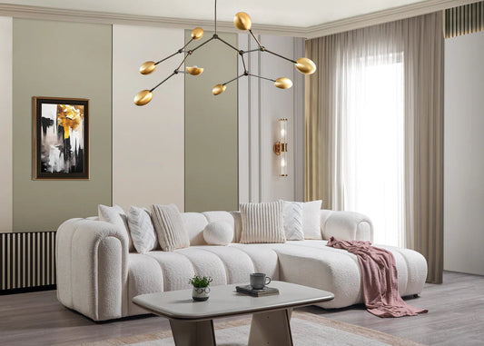 Lis Ivory Boucle RAF Sectional