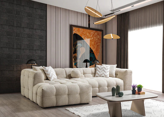 Ivy Sand Boucle LAF Sectional