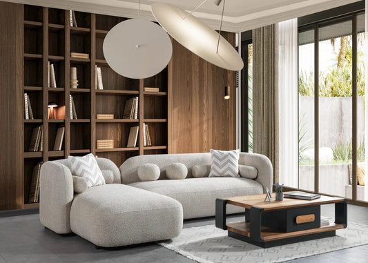 Liva Sand Boucle LAF Sectional