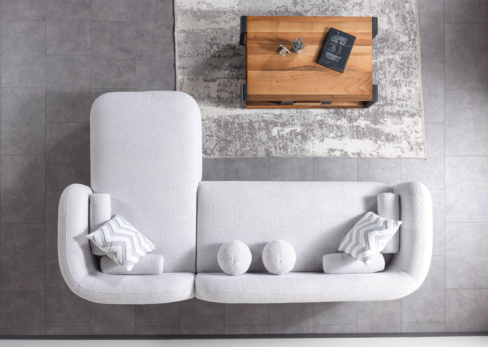Liva Grey Boucle RAF Sectional