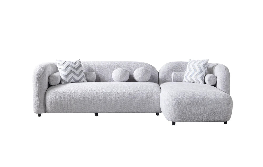 Liva Grey Boucle RAF Sectional