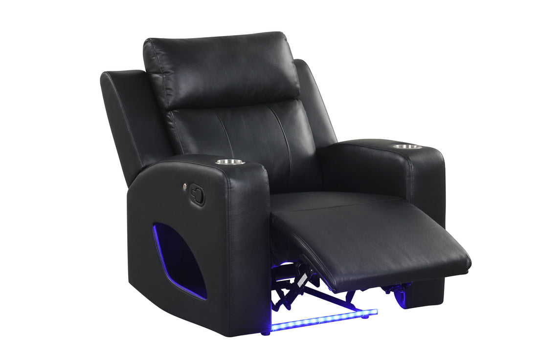 Pinnacle Black 3PC Reclining Set