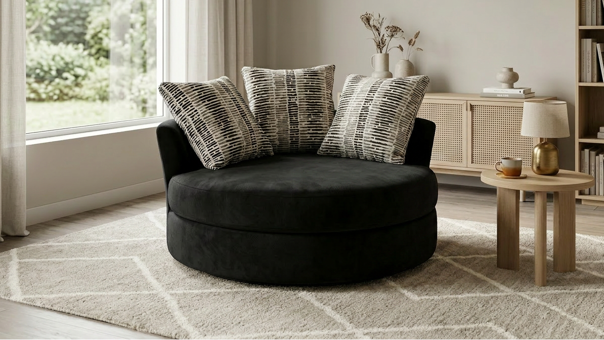 S1025 Swivel Chair (Black)