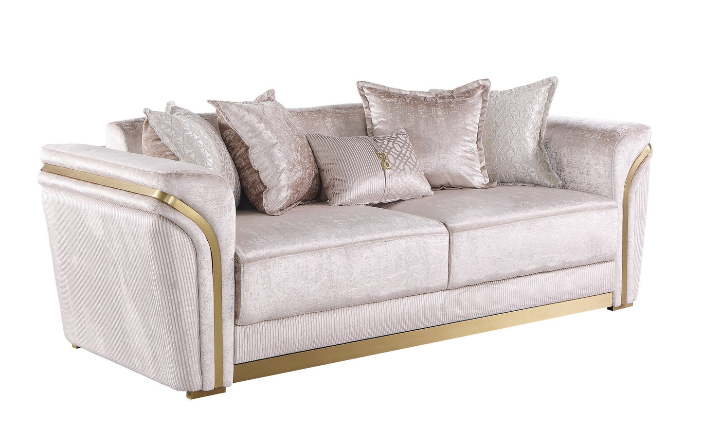 2pcs & 3pcs S1005 Torino (Champagne) Sofa & Loveseat