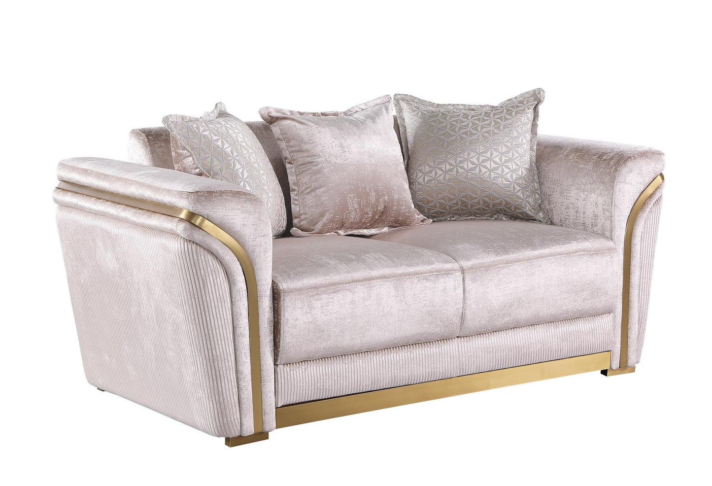 2pcs & 3pcs S1005 Torino (Champagne) Sofa & Loveseat