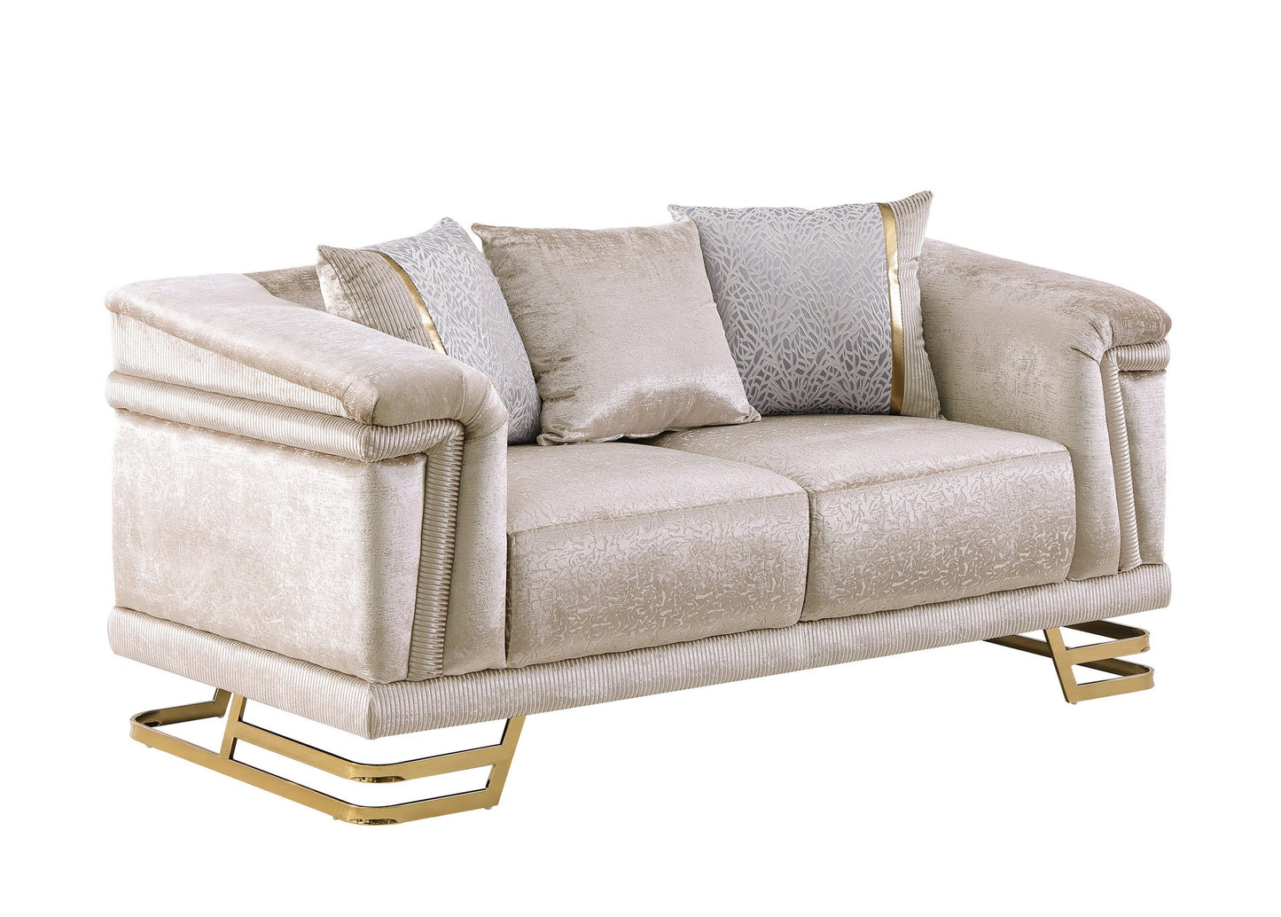2pcs & 3pcs S1010 Amalfi (Champagne) Sofa & Loveseat