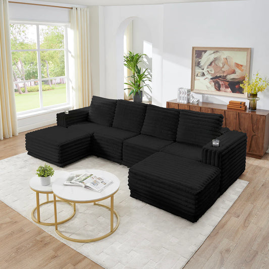 S101 Nuve Black Sectional