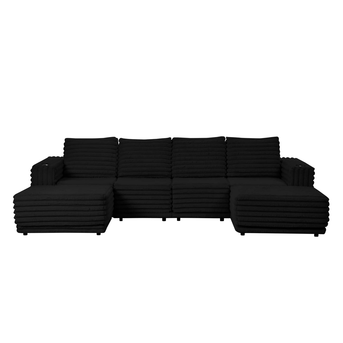 S101 Nuve Black Sectional