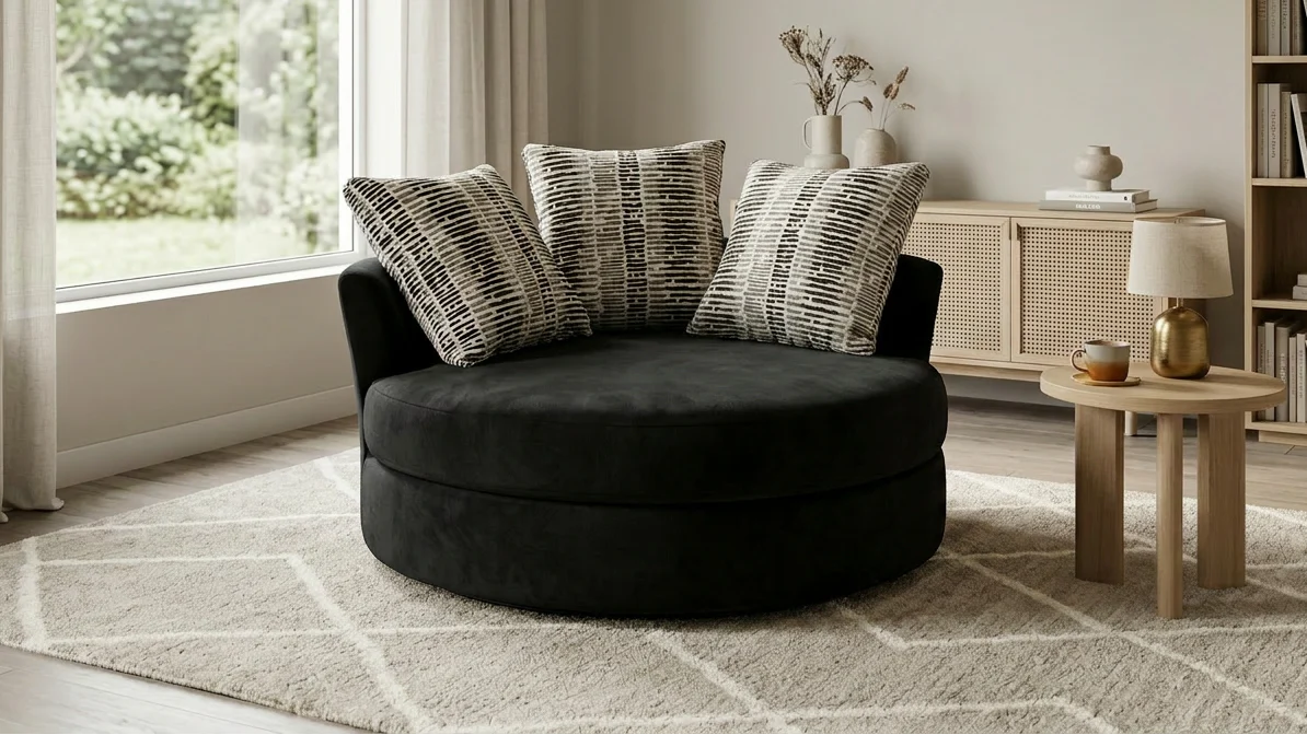 S1025 Swivel Chair (Black)