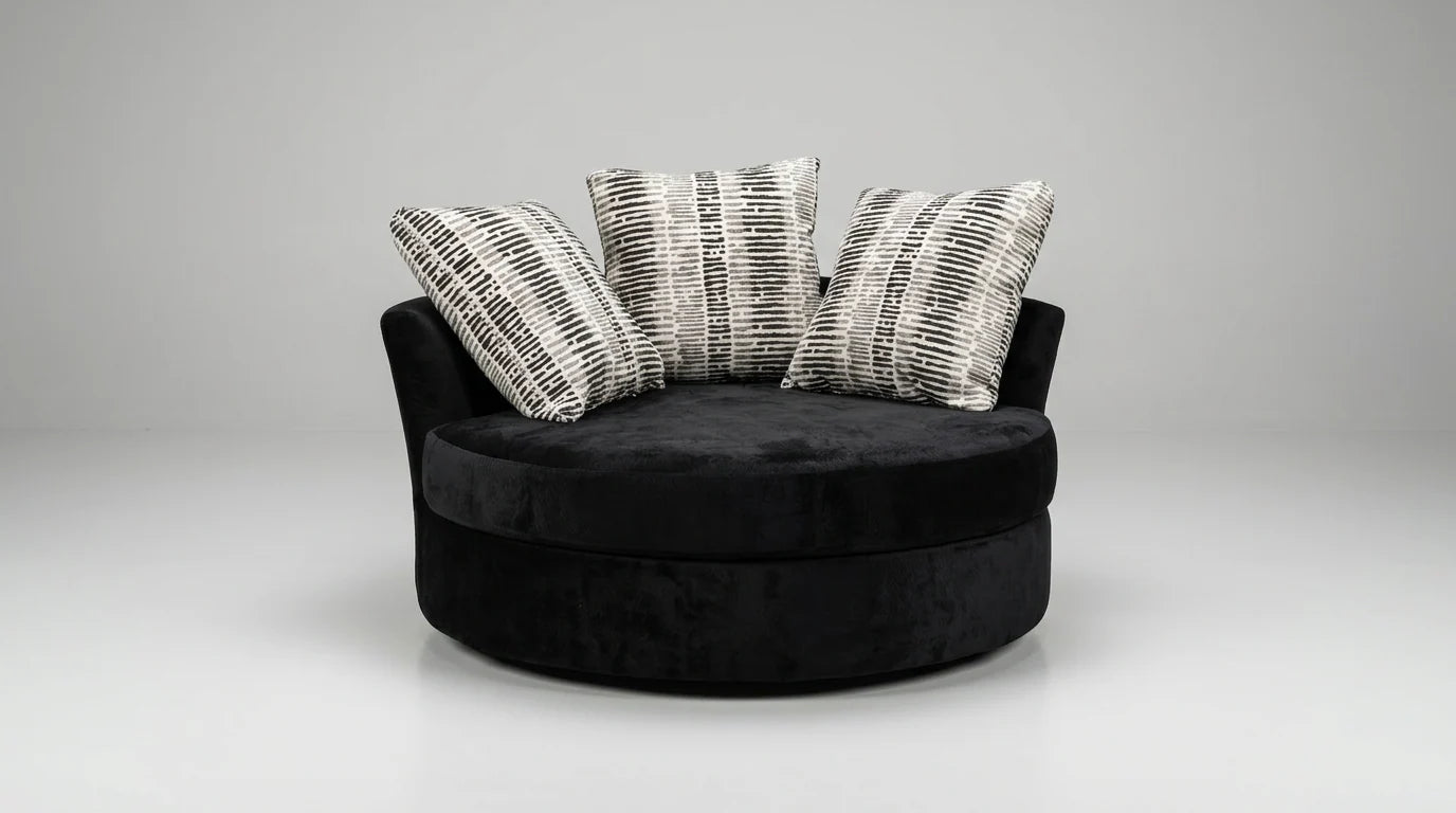 S1025 Swivel Chair (Black)
