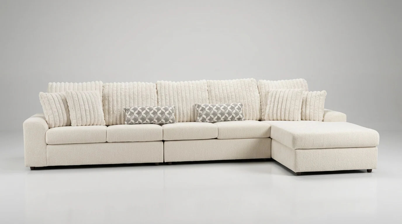 S1801 Brady Sectional 3pcs (Beige)