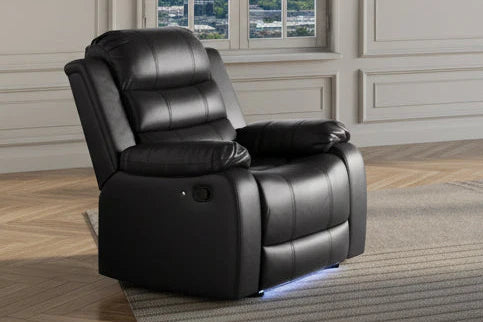 S1887 Marisol Black Single Recliner