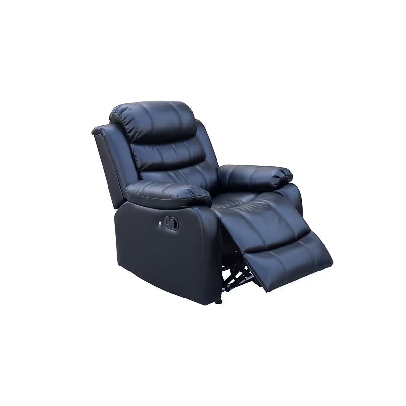 S1887 Marisol Black Single Recliner