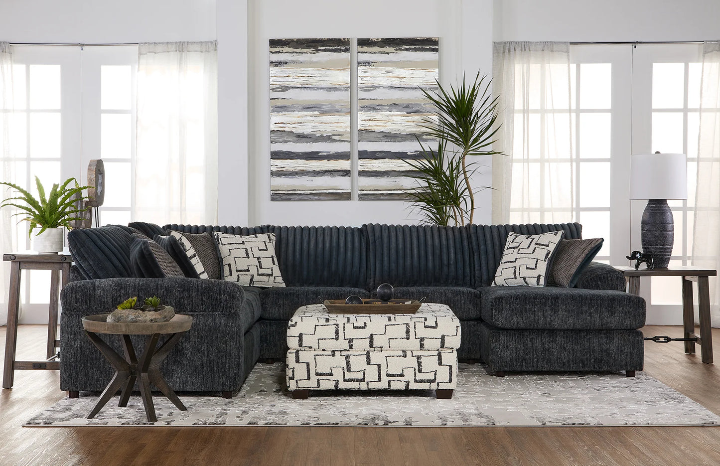 S19950 Galactic (Charcoal) Sectional