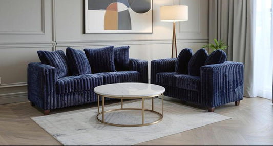 S300 Gia (Blue) - 2 PCS Sofa & Loveseat