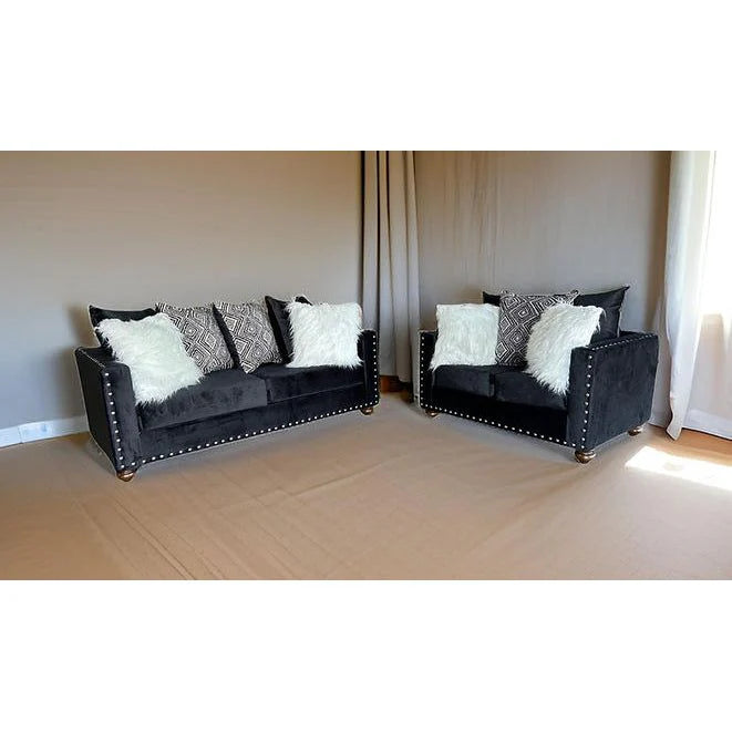 S315 Black Sofa & Loveseat Set