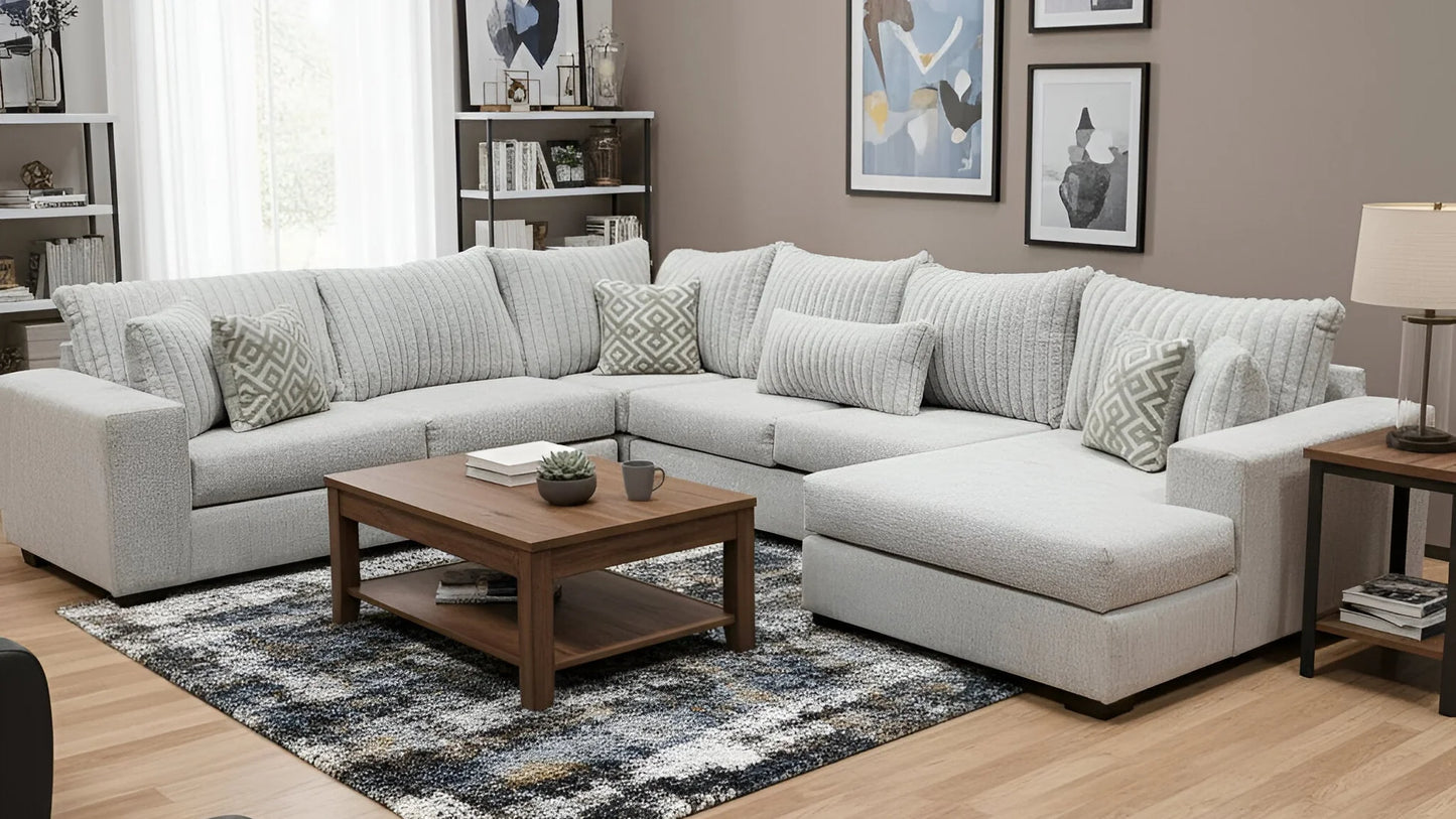 S321 Cali Greyish Beige Oversized Sectional