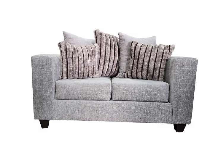 S325 Kora Smoke Fabric Sofa & Loveseat Set