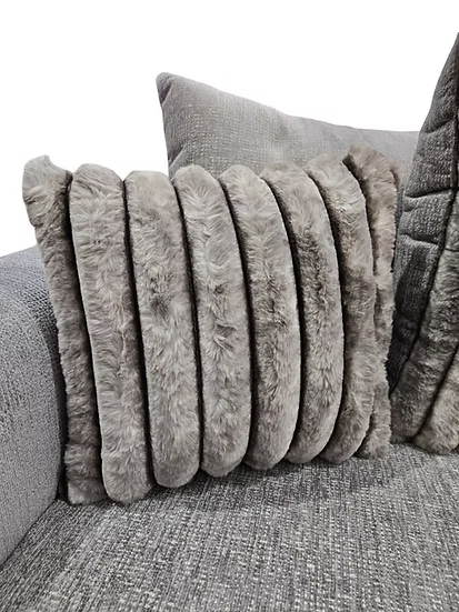 S325 Kora Smoke Fabric Sofa & Loveseat Set