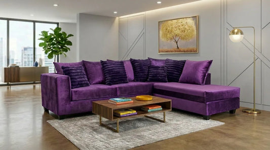 2PCS S325 Kora Purple Sectional