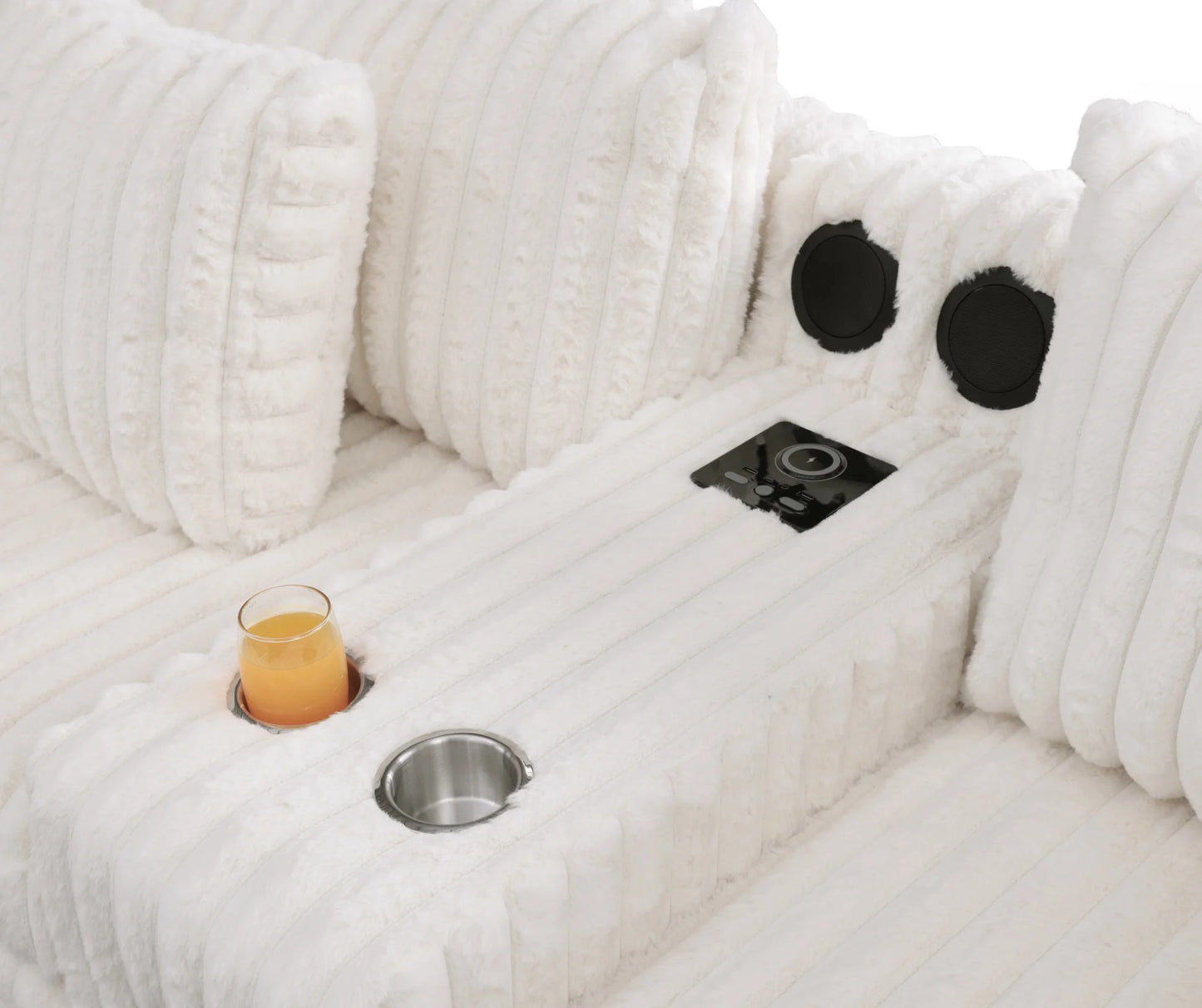 S329 Snuggle Station Cream Oversized Sectional