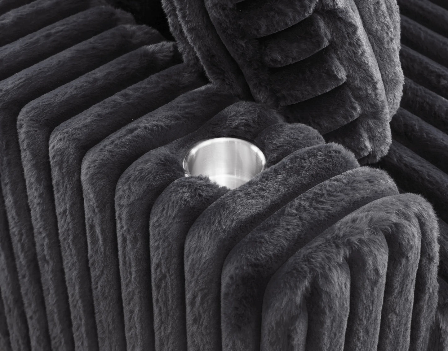 S329 Snuggle Station Grey Oversized Sectional