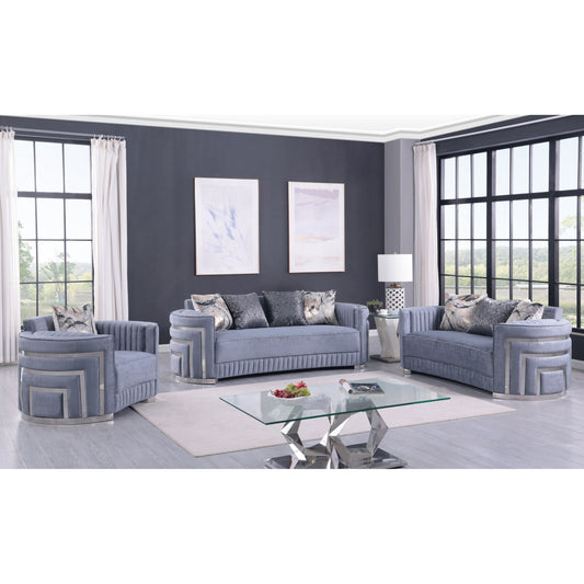 S3300 Minerva (Grey) - Sofa & Loveseat