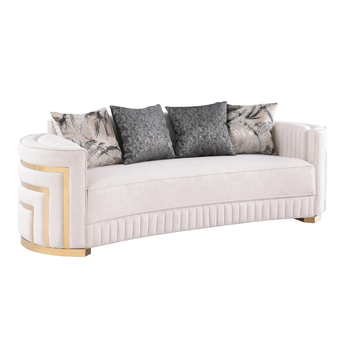 S3300 Minerva Cream Sofa Loveseat & Chair