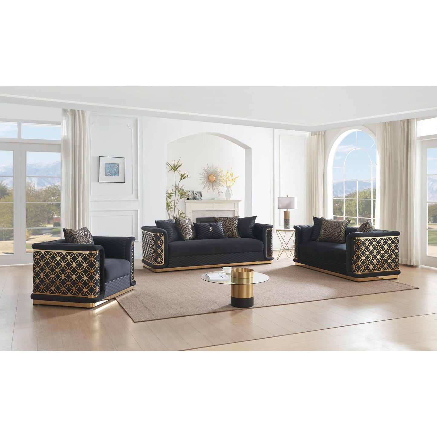 S3390 Riya Black Chair Only