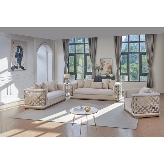 S3390 Riya Cream Chair Only