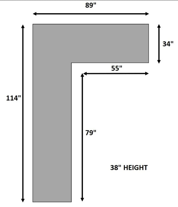 S343 Thea Grey Sectional