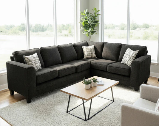 S343 Thea Black Sectional
