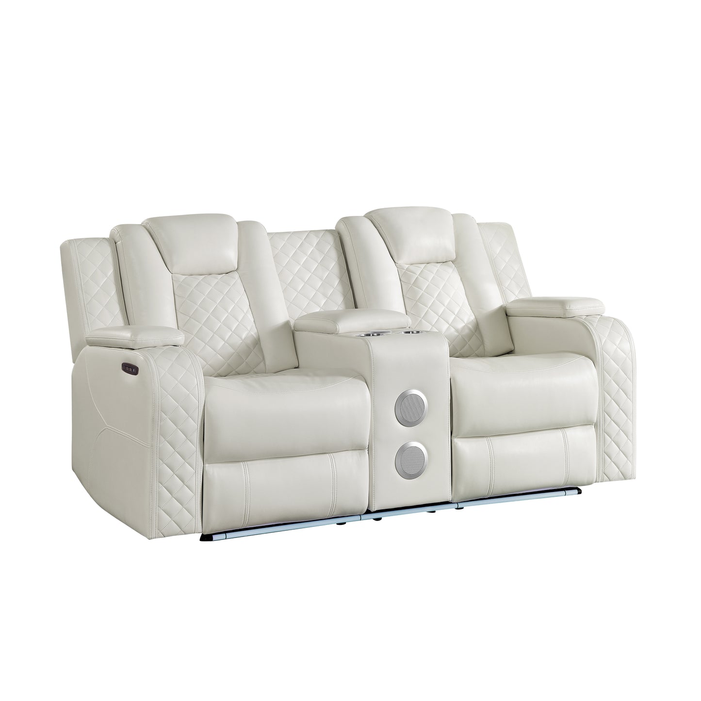 S3480 Eclipse 3pcs White Power Reclining Set