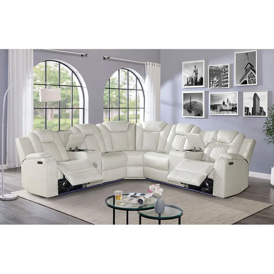 S3480 Eclipse Sand Power Reclining Sectional