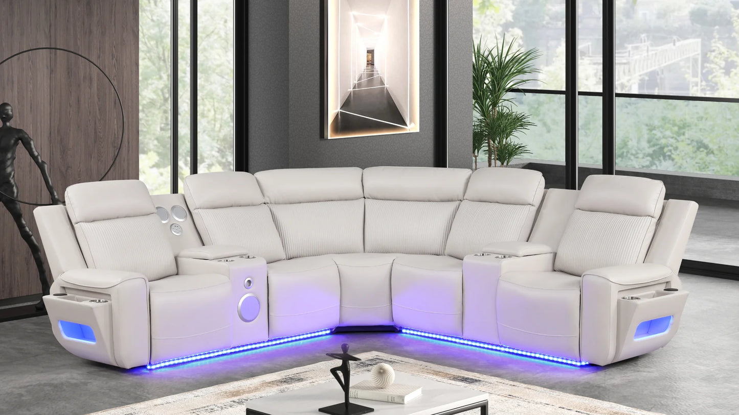 S3550 Galaxy Power (Sand) Sectional