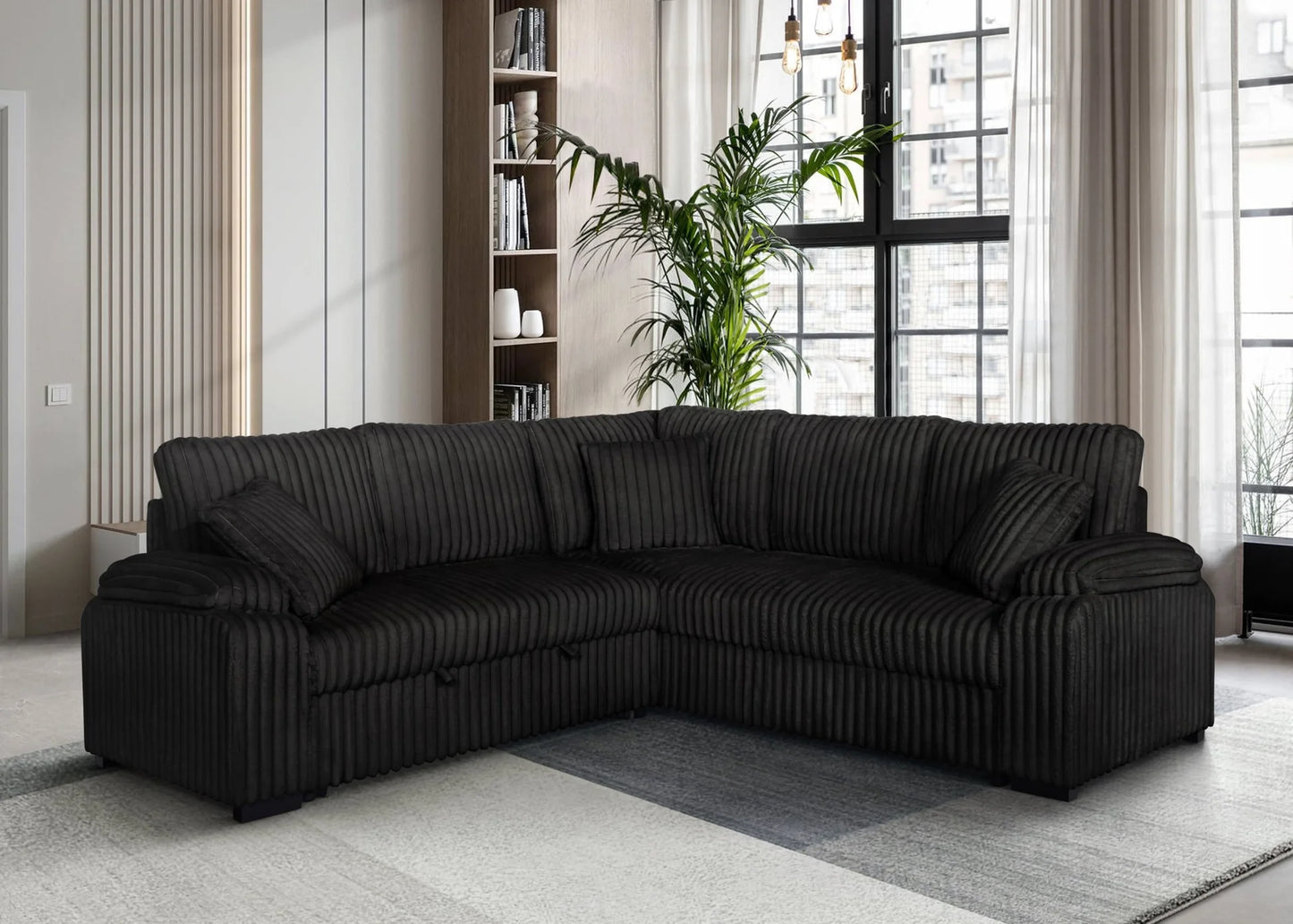S3662 Neeha Black Sectional