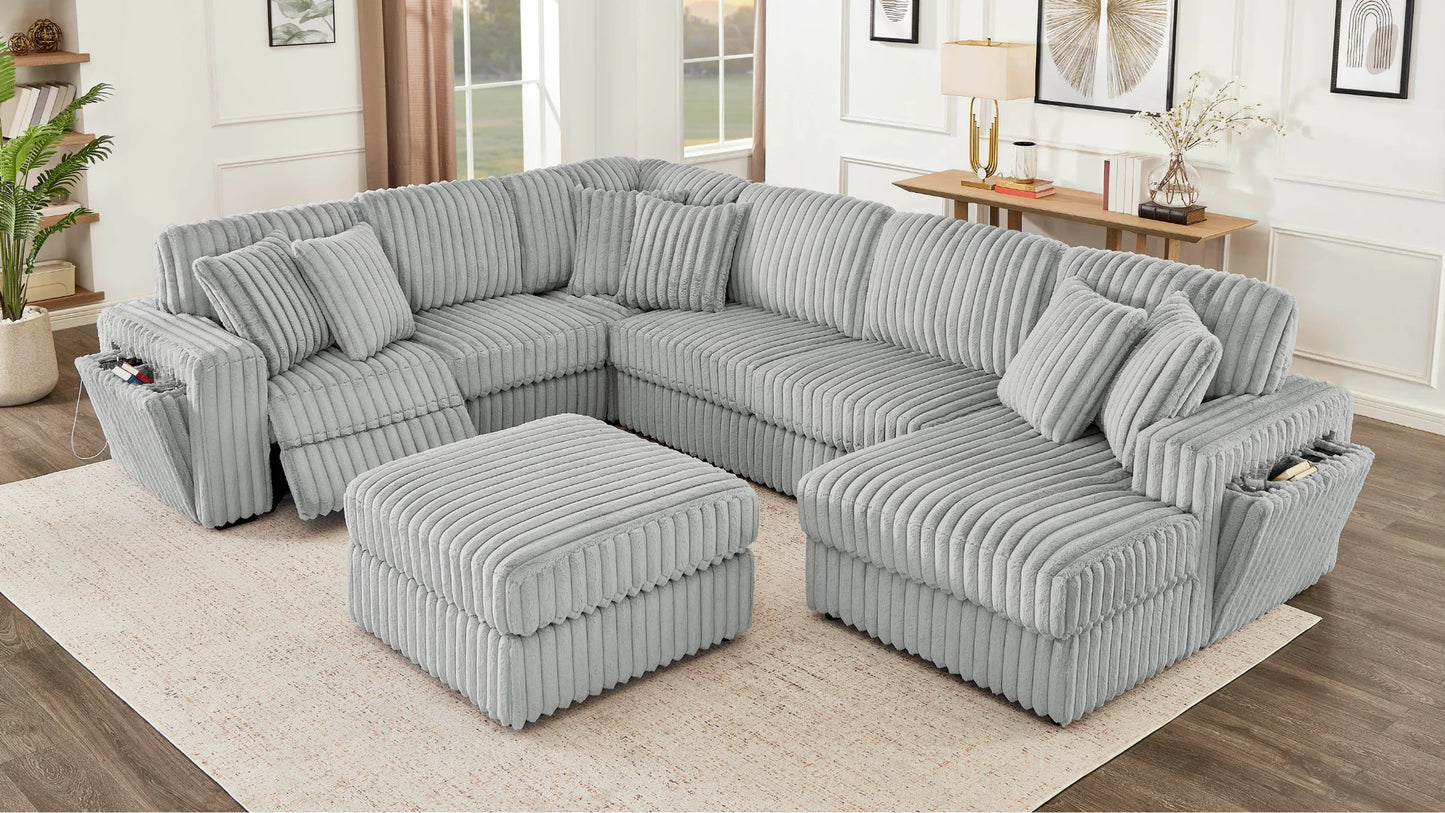 S3663 Rana Grey Oversized Sectional