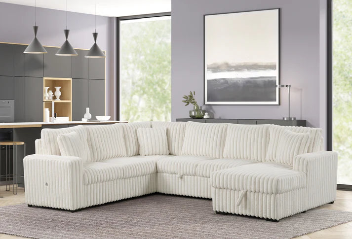 S3675 Raha II White Sectional