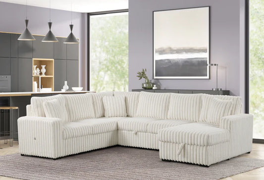 S3675 Raha II White Sectional