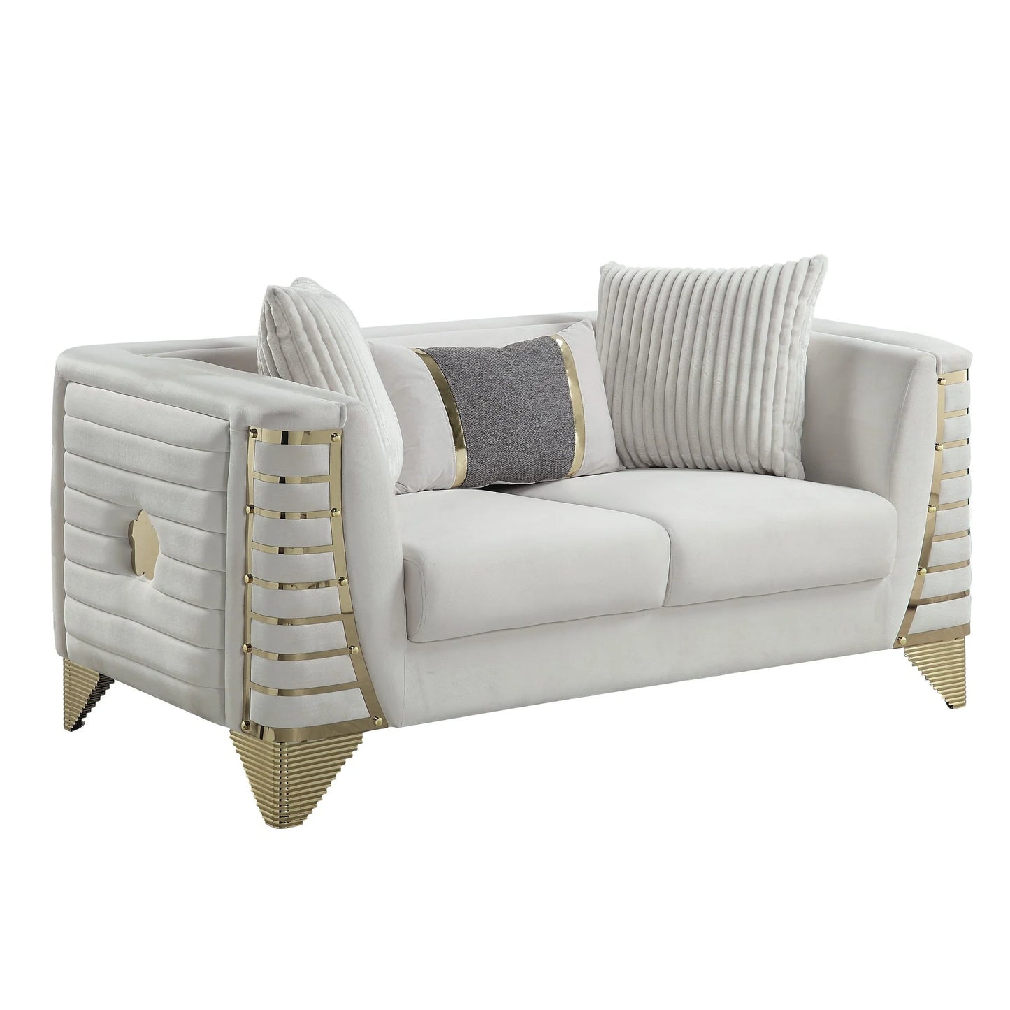 2pcs & 3pcs S4010 Donovan (Cream) Sofa & Loveseat