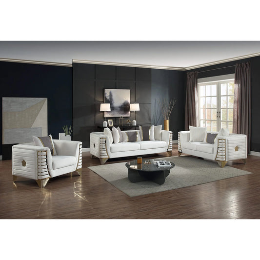 2pcs & 3pcs S4010 Donovan (Cream) Sofa & Loveseat