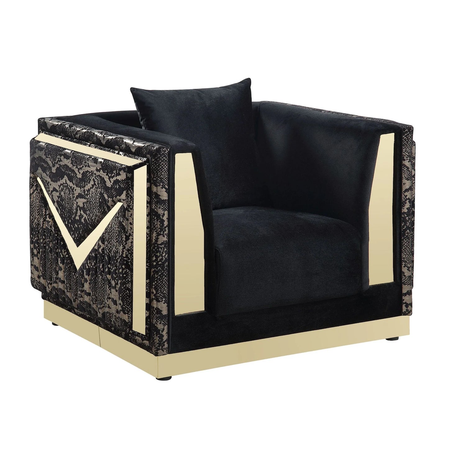 S4030 Monaco (Black) 2pcs & 3pcs Sofa & Loveseat