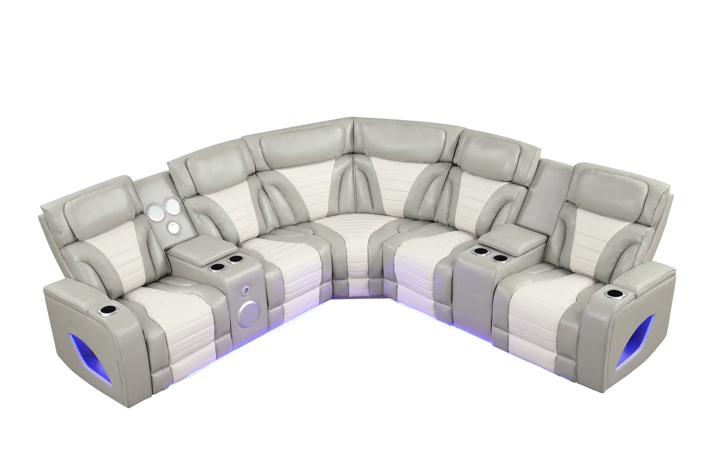 S4201 Robin Grey Reclining Sectional