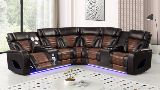 S4201 Robin (Brown) Reclining Sectional