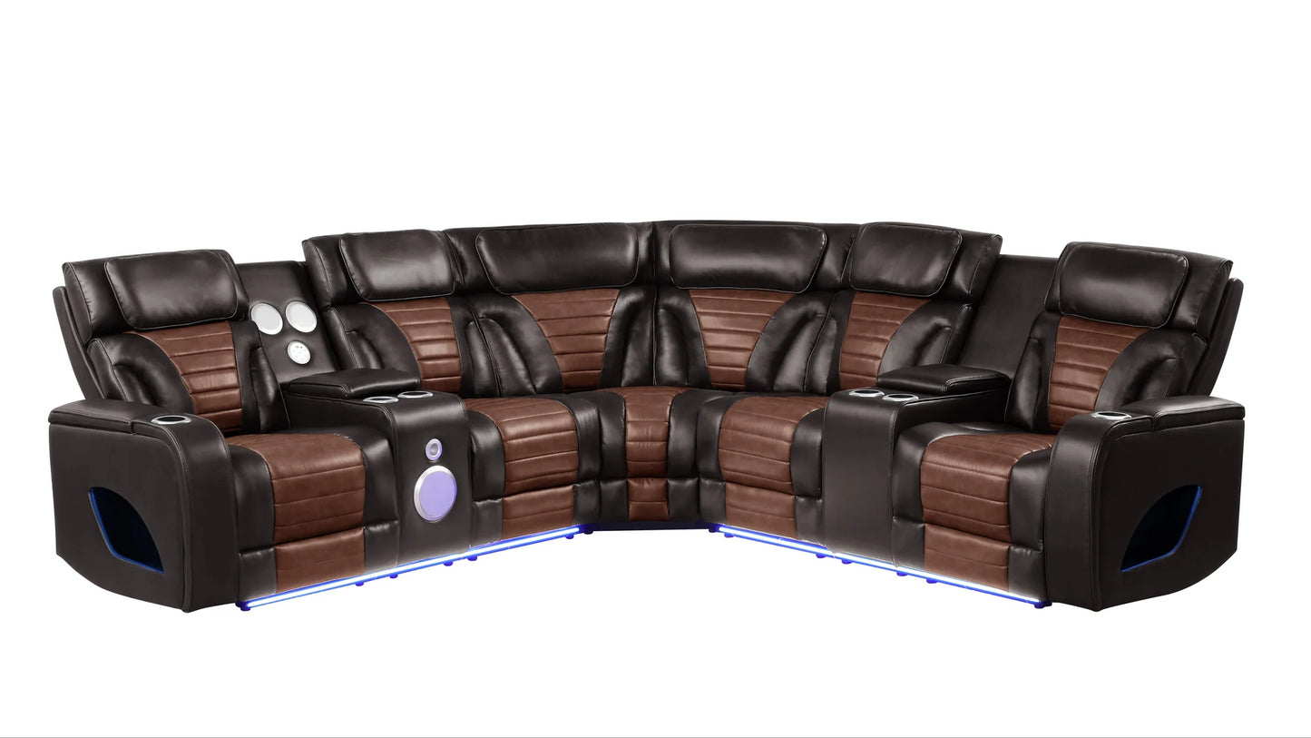 S4201 Robin (Brown) Reclining Sectional